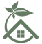 House with leaves icon